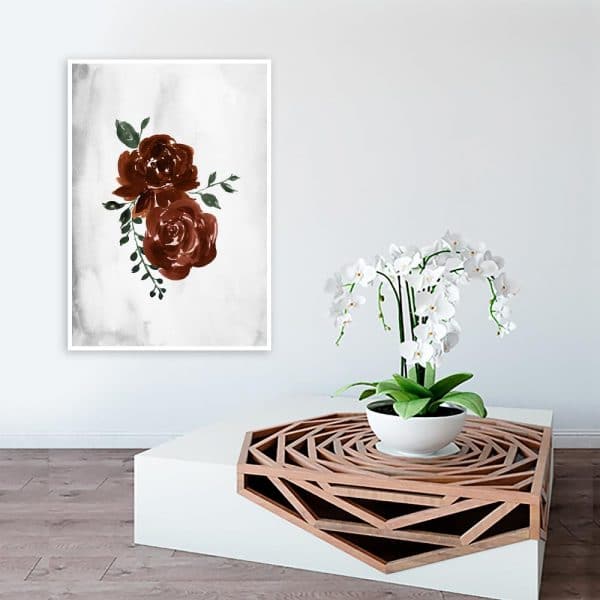 plakat jako dekoracja w betonie