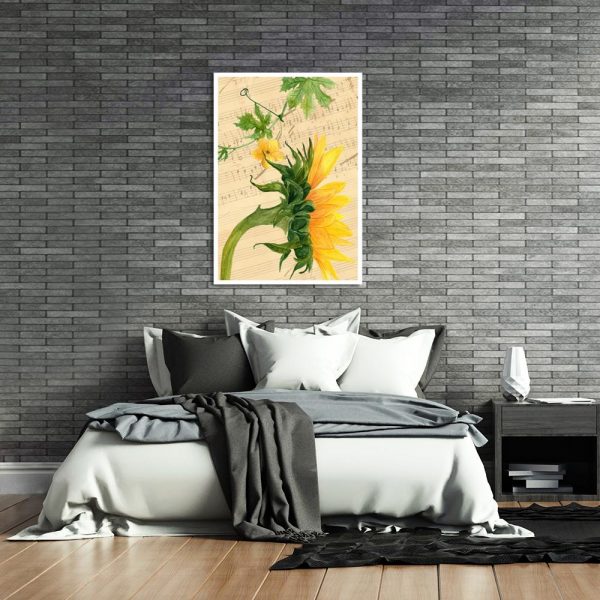 plakat do salonu w żółtych barwach