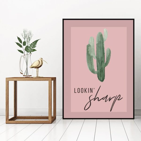 dekoracja zielona z różowym tłem