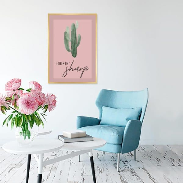 plakat roślinny - kaktus