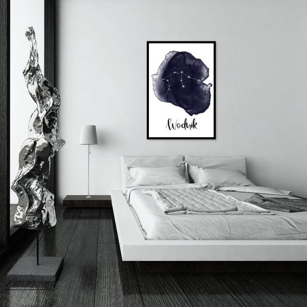 plakat granatowy - wodnik