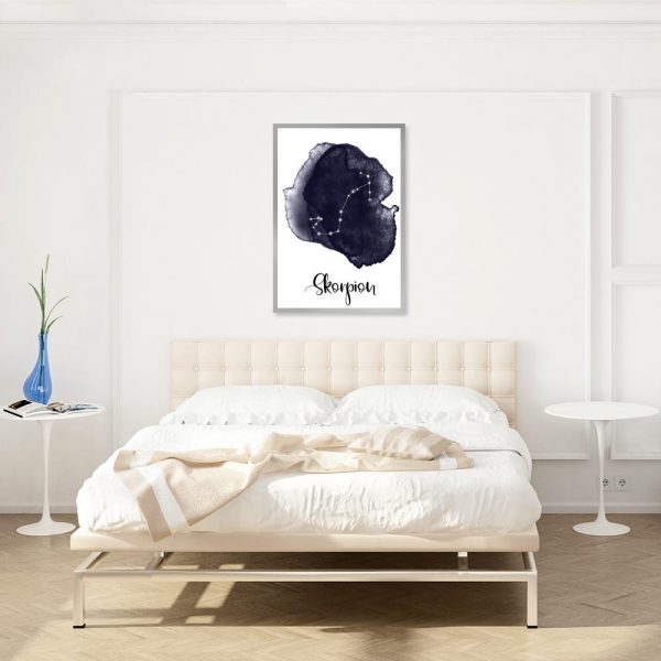 granatowa plama i skorpion