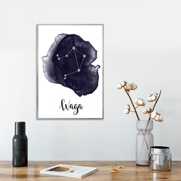 waga - plakat z gwiazdami