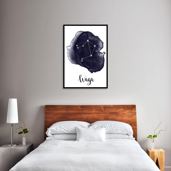 waga - granatowy plakat