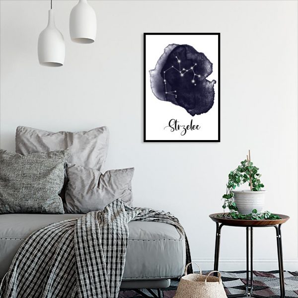 granatowa dekoracja ze strzelcem