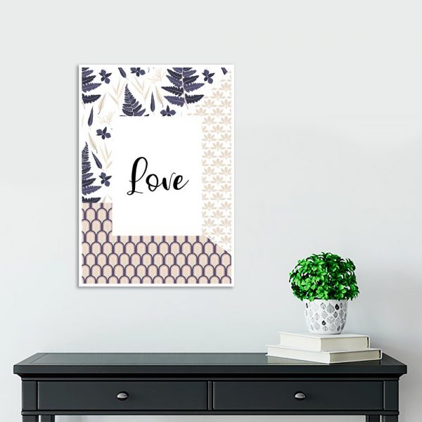 jasna dekoracja z napisem