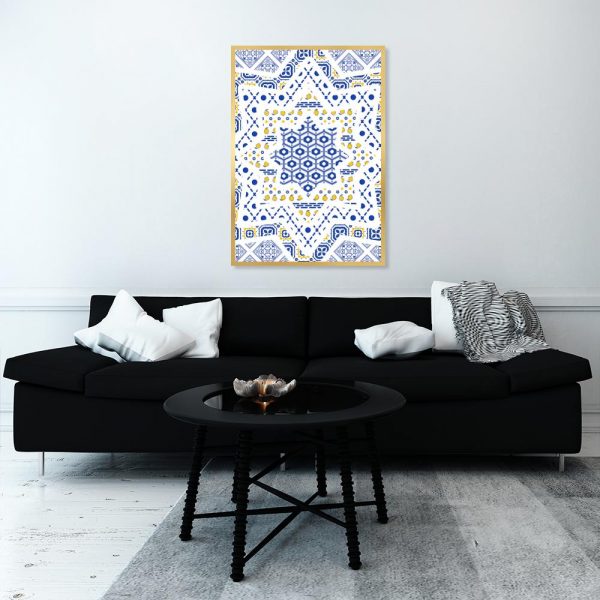 dekoracja żółto-niebieska