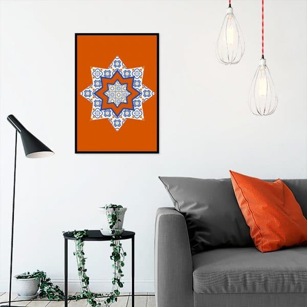 gwiazda jako dekoracja plakatu