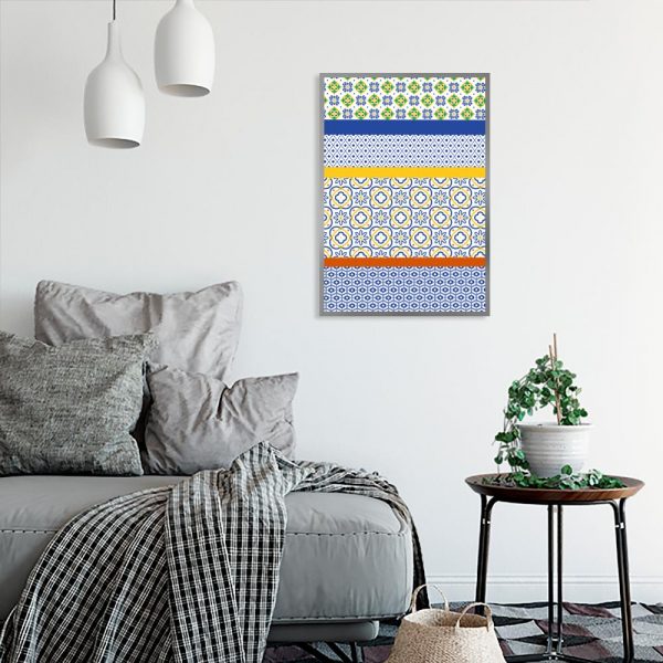 dekoracja ze wzorami do salonu