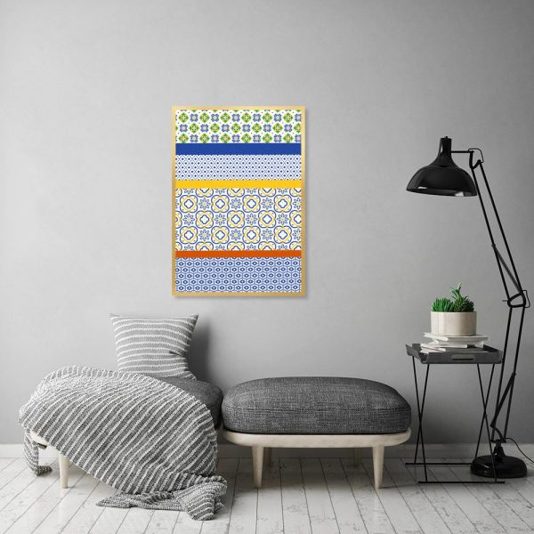 dekoracja na ścianę w salonie