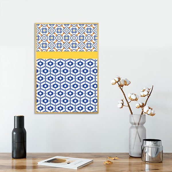 wzorzysty plakat do salonu