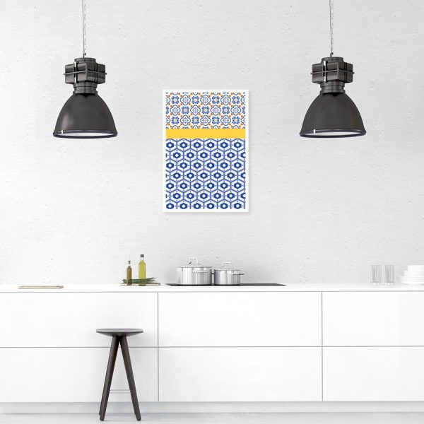 plakt z ornamentami kolorowymi