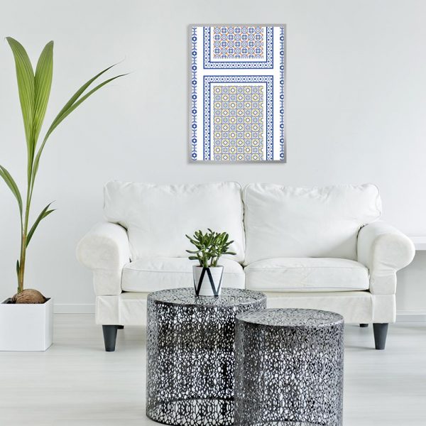 powtarzające się zdobienia do salonu