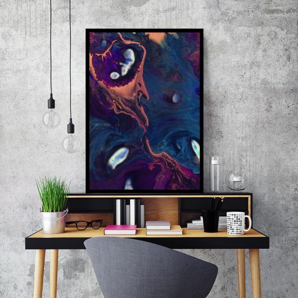 kolorowa abstrakcja jako plakat