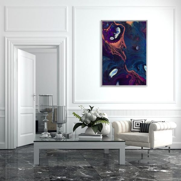 dekoracja w stylu rozlanych farb