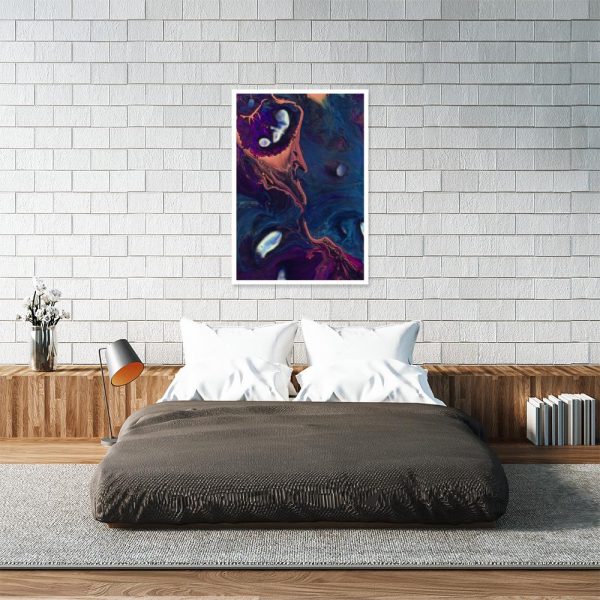 plakat do sypialni z kolorami