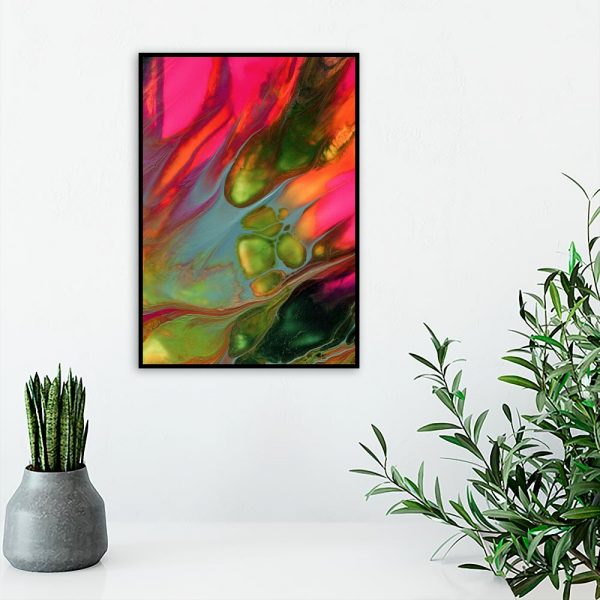 rozlane farby na plakacie