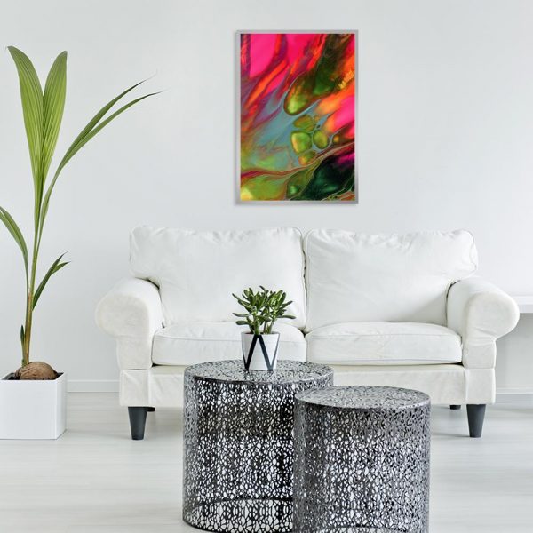 kolorowe plamy jako plakat