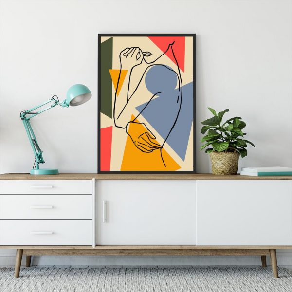 plakat na ścianę z kobietą