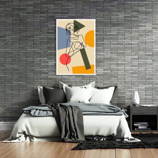 minimalistyczny rysunek jako dekoracja