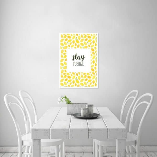 cytryny jako dekoracja na plakacie