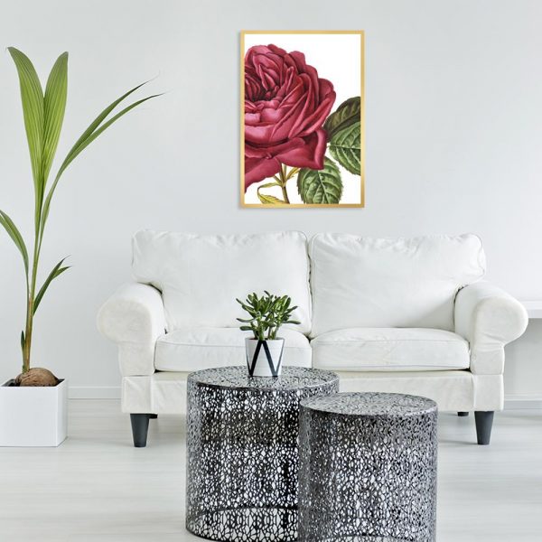 motyw kwiatu na plakacie