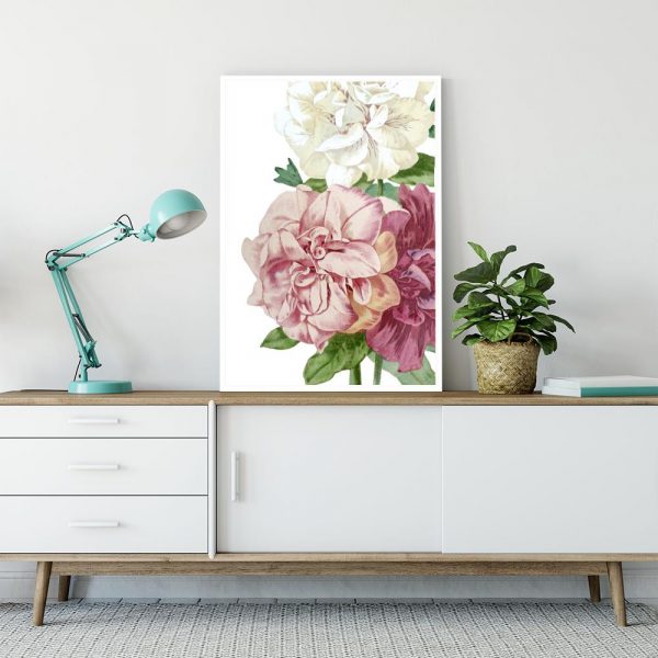 kolorowe kwiatki jako dekoracja