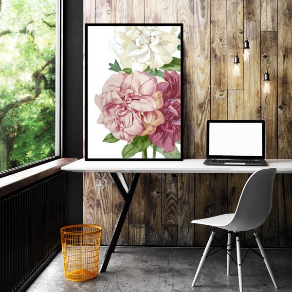 kolorowe kwiaty na palakacie