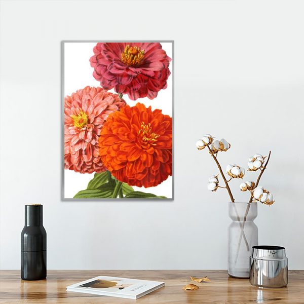 kolorowy plakat z motywem kwiatów