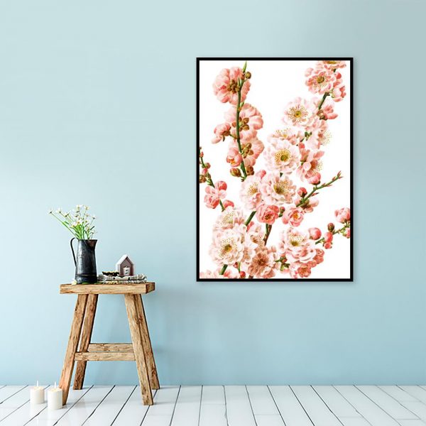 różowe kwiatki jako dekoracja