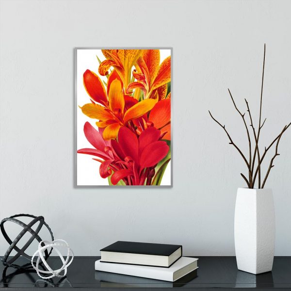 plakat z motywem kwiatów