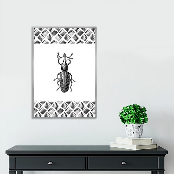 ścienny plakat jako robak