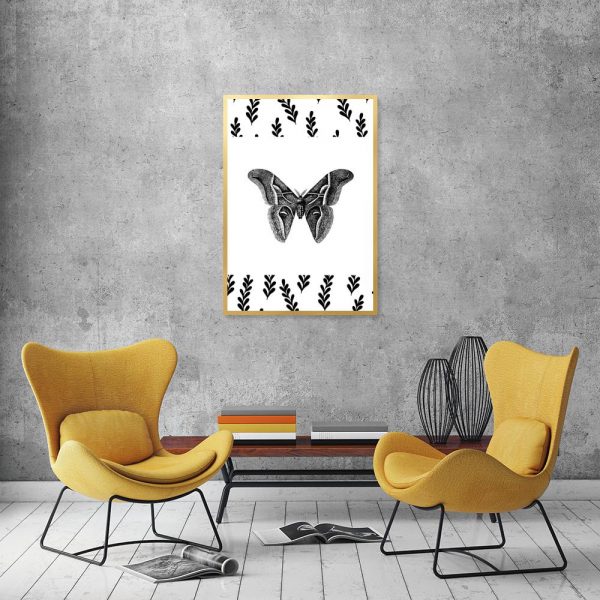 dekoracja z motywem motyla