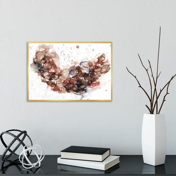 brązowe plamy jako motyw