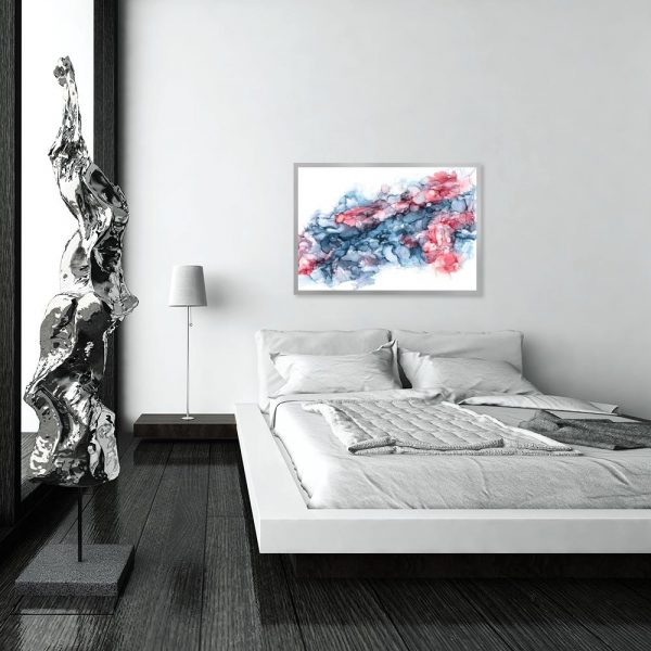 plakat z motywem sypialni