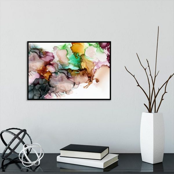 kolorowe plamy jako plakat