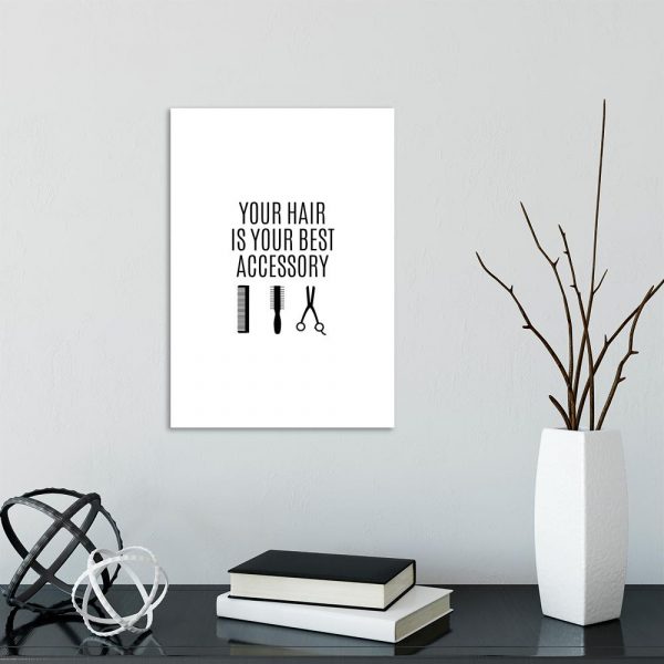 plakat po angielsku o włosach