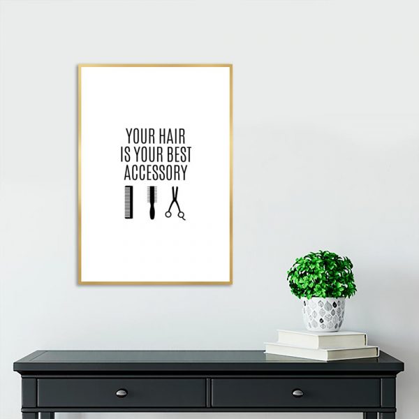 plakat dla fryzjera