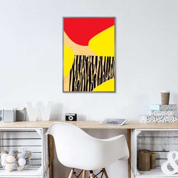 kolorowa abstrakcja jako plakat