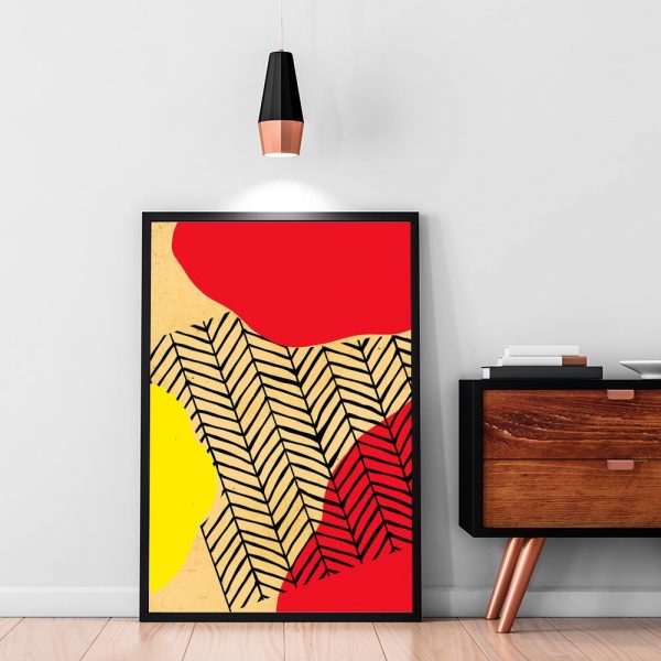 artystyczne plamy jako plakat