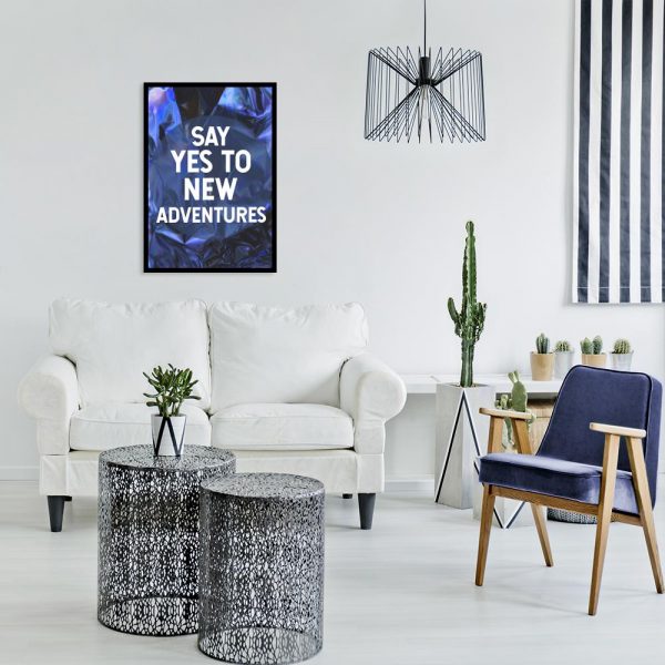 granatowo-fioletowy plakat