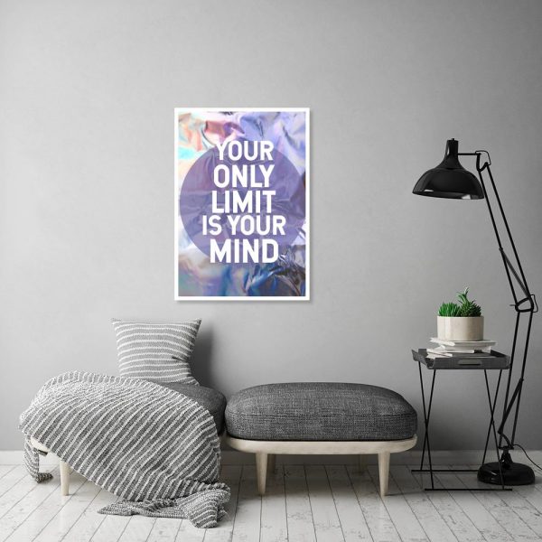 plakat z motywem kolorowego tła