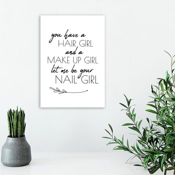 plakat dla manikiurzystki o paznokciach