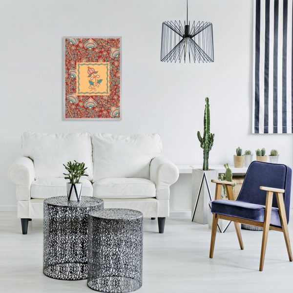 kolorowe wzory na plakacie