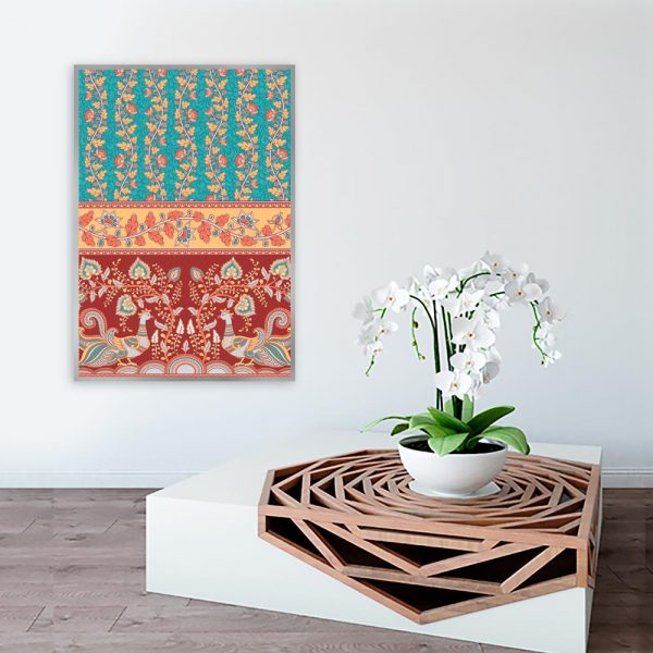 kolorowy, łowicki plakat