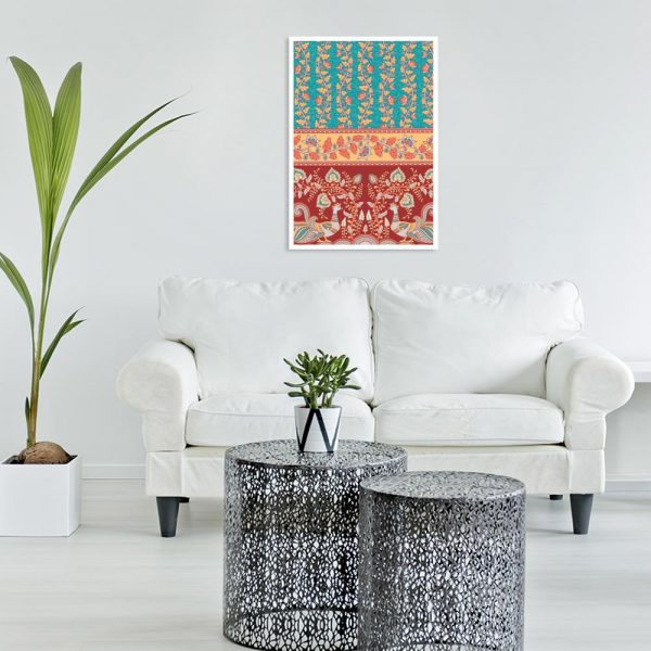 plakat kolorowy nad sofę