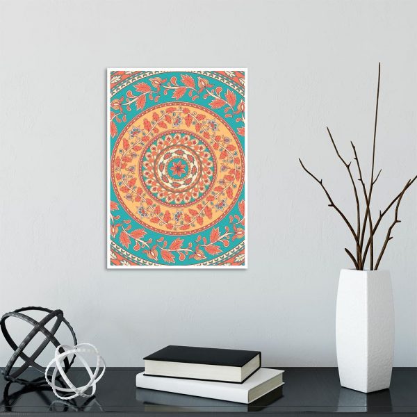 kolorowa dekoracja z wzorami