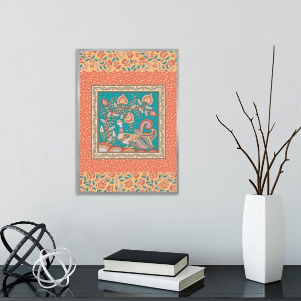 wzory na plakacie w salonie