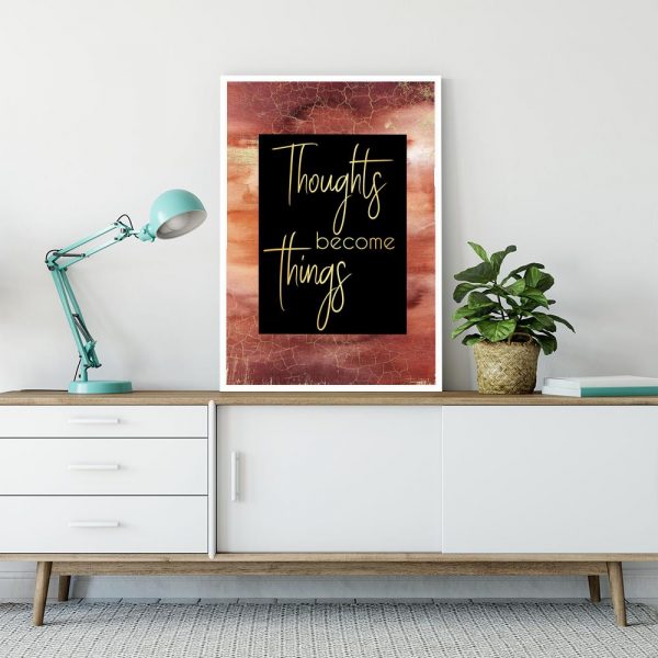 plakat do sypialni z napisem