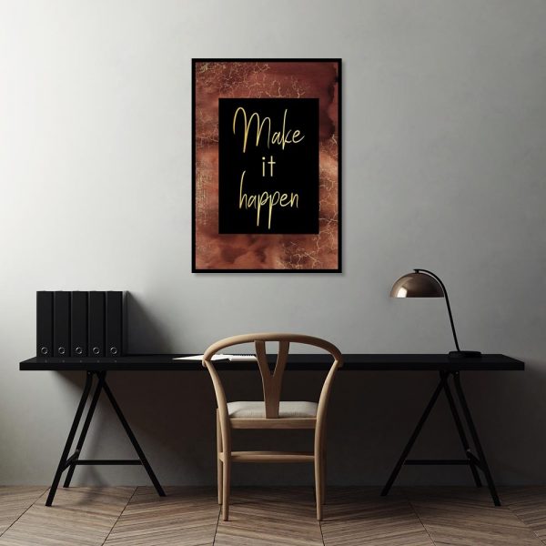 dekoracja z napisem motywacyjnym